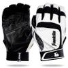 Franklin Sports MLB Adult Shok-Sorb Neo Batting Gloves, White/Black, Small view 1