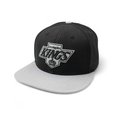 AMERICAN NEEDLE 400 Series NHL Team Hat, Los Angeles Kings, Black/Light Grey (400A1V-LAK)