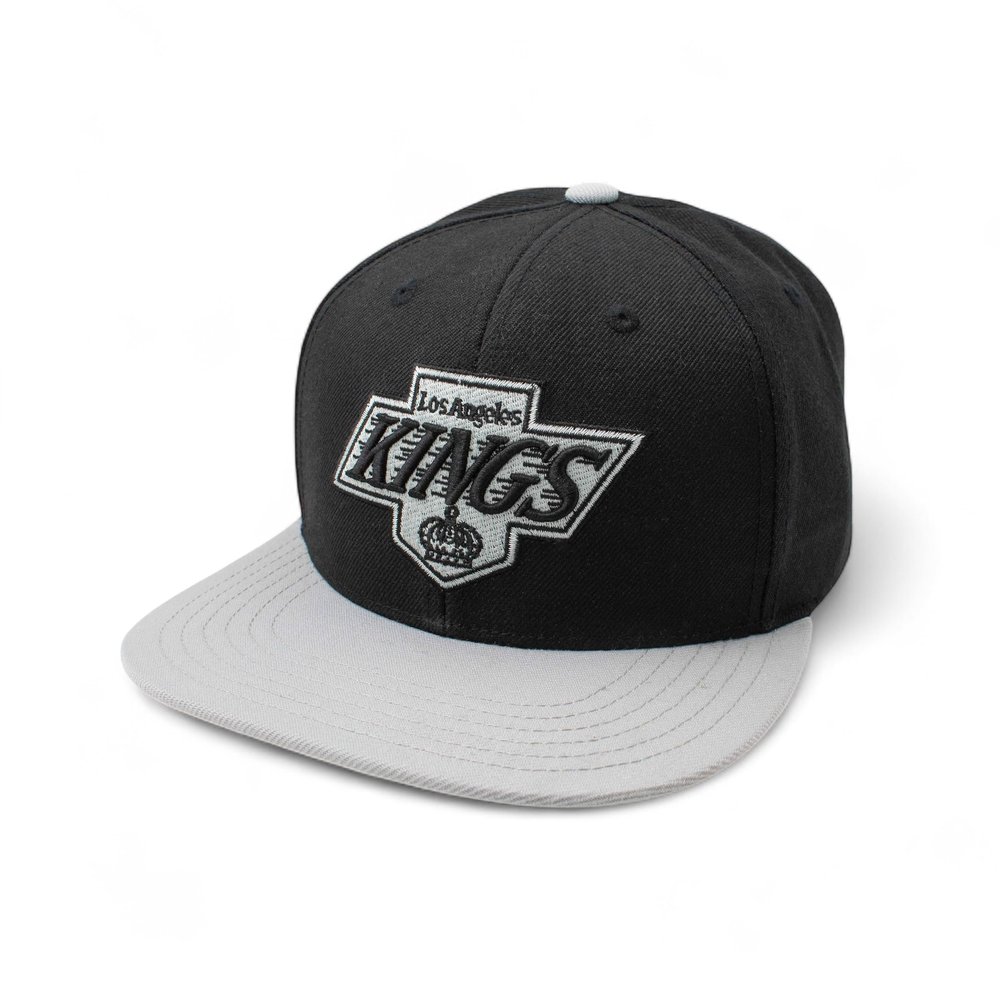 AMERICAN NEEDLE 400 Series NHL Team Hat, Los Angeles Kings, Black/Light Grey (400A1V-LAK)