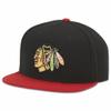 AMERICAN NEEDLE Chicago Blackhawks NHL 400-Series Snapback Hat (Black/Red) view 2