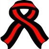 1 - 5" Thin Red Line Ribbon Decal Firefighter Memorial Sticker