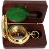 Backpacking Navigation Handmade Brass Personalize Compass for Best Man Get Well Hiking Camping Hunting Trekking Sailing Adventure Travelling Graduation Day Birthday Gifts for Son Back to School view 1