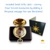 Backpacking Navigation Handmade Brass Personalize Compass for Best Man Get Well Hiking Camping Hunting Trekking Sailing Adventure Travelling Graduation Day Birthday Gifts for Son Back to School view 2