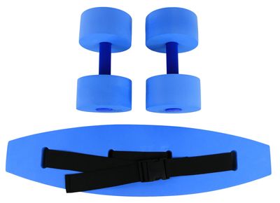 CanDo 20-4211B Aquatic Exercise Kit, Medium Blue