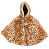 Lilly Patricia Snow Leopard Faux Fur Poncho view 1