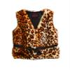 Foxfire Lilly Patricia Brown Leopard Faux Fur Vest view 1