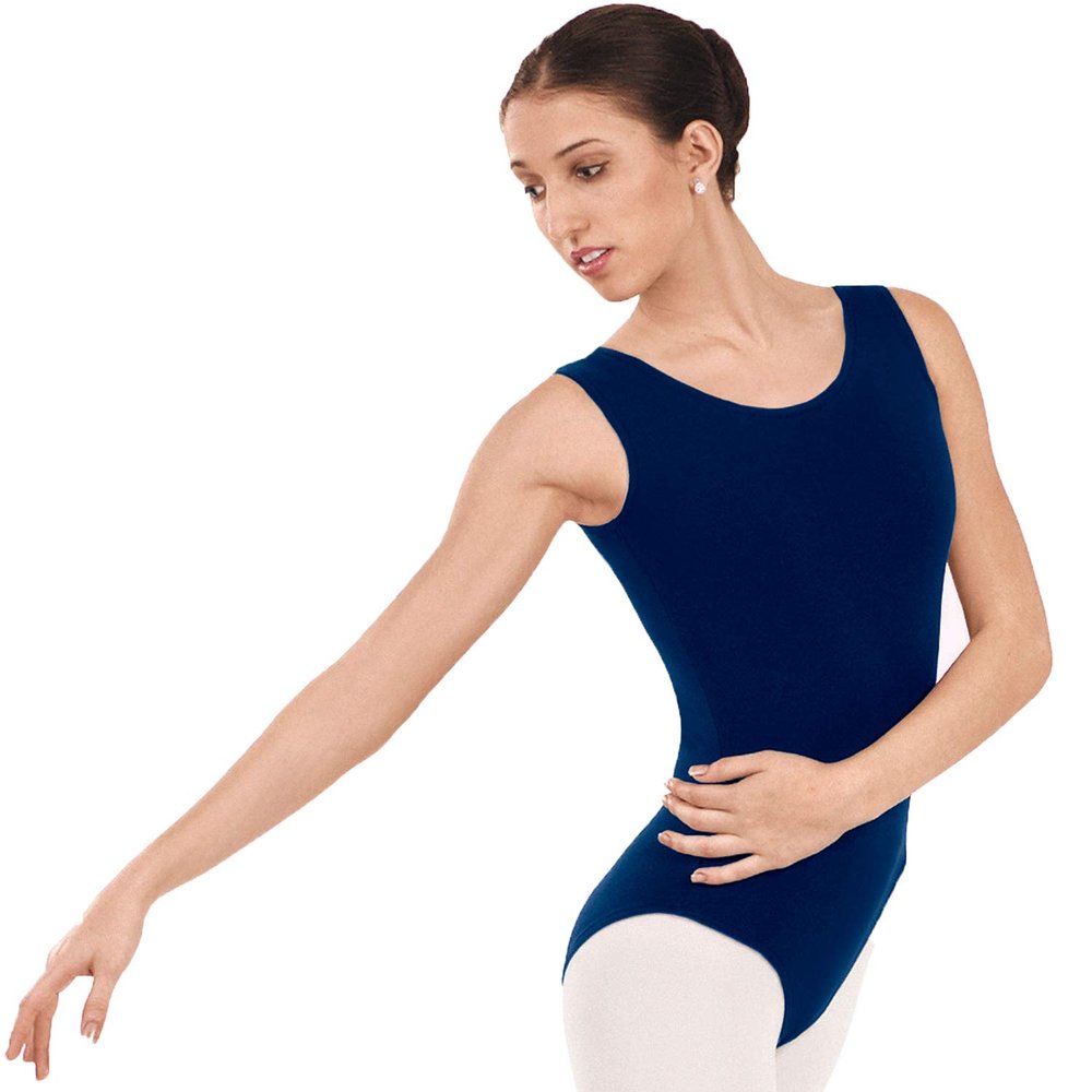 EUROTARD Womens Tank Leotard with Tactel Microfiber (NAVY, SMALL) - 4402