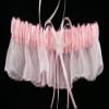 DivaDesigns Satin and Chiffon Ruffle Garter with Faux Pearls Pink view 3