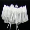DivaDesigns Satin and Chiffon Ruffle Garter with Faux Pearls White view 3