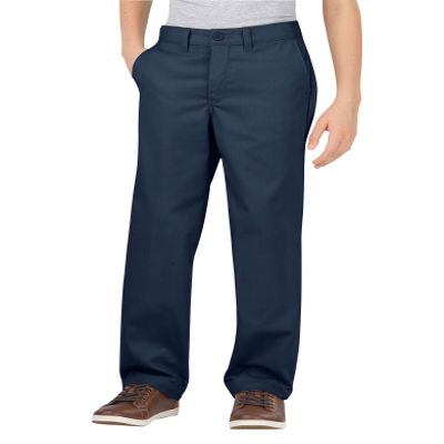 Dickies Men's Boy's Flexwaist Stretch Flat Front Pant 4-7, Dark Navy, 5 Regular