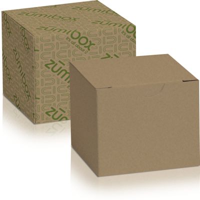 DIY Customizable Kraft Cube Box Favor Box