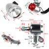 AXITRON Motorized Bike Friction Generator Headlight Tail Light Kit 12V 6W with 2 connectors on one end of The Generator view 3