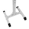 vidaXL Squat Barbell Rack Set - Adjustable and Durable, Steel Exercise Equipment with Non-Slip Legs for Home Gym - Black/White view 2