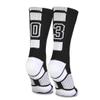 Custom Team Number Crew Socks Athletic Socks by ChalkTalkSPORTS Black ,03 Or 30 Team Number view 1