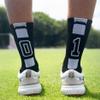 Custom Team Number Crew Socks Athletic Socks by ChalkTalkSPORTS Black ,03 Or 30 Team Number view 2