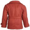Shampoo Little Girls Wool Military Dressy Classic Winter Pea Coat with Belt - Tango Red (Size 4T) view 2