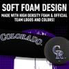 Franklin Sports Colorado Rockies Foam Bat & Ball Set - 21" Soft Jumbo Team Baseball Bat and Ball Team Logo - MLB Official Licensed Product view 3