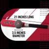 Franklin Sports Arizona Diamondbacks Foam Bat & Ball Set - Soft Jumbo Team Baseball Bat and Ball Team Logo - MLB Official Licensed Product view 2