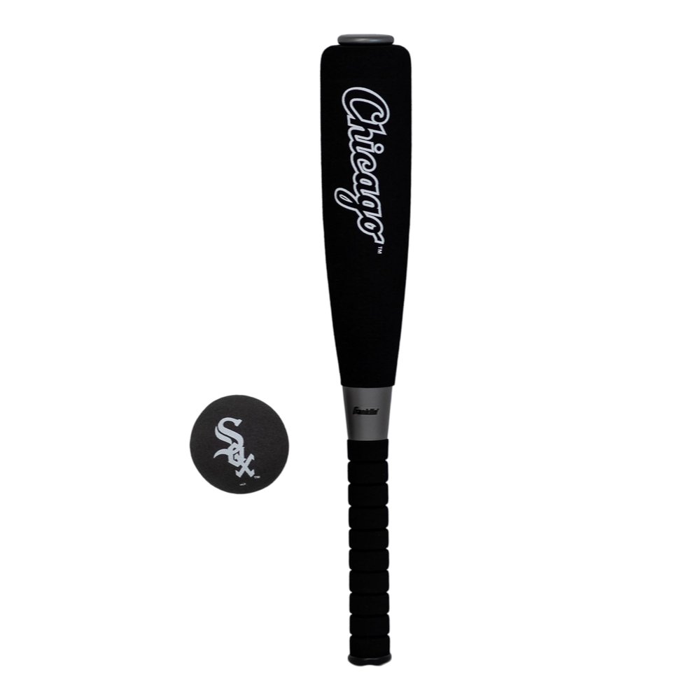 Franklin Sports Chicago White Sox Foam Bat & Ball Set - Soft Jumbo Team Baseball Bat and Ball Team Logo - MLB Official Licensed Product