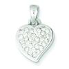 Sterling Silver Stellux Crystal Heart Pendant QP1394 view 1