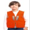 TrailCrest by Treel Kid's Upland Deluxe Blaze Orange Safety Front Loader High Visibility Vest, XL view 1