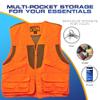 TrailCrest by Treel Kid's Upland Deluxe Blaze Orange Safety Front Loader High Visibility Vest, XL view 3