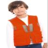 TrailCrest by Treel Kid's Upland Deluxe Blaze Orange Safety Front Loader High Visibility Vest, XL view 4