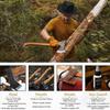 1844 Helko Werk Germany Traditional Black Forest Woodworker Axe - Made in Germany Hand Forged Bushcraft Axe and Forest Axe for Cutting Head 2.25 lbs, Handle 24 in. (Black Forest Wood Worker) #13562 view 3