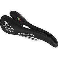 Selle SMP Drakon Saddle, Bicycle Saddle, Black, Leather, Lorica Microfiber, Men's, Medium-Wide Pelvis