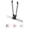 ATERA 08223 Front Wheel Carrier for Giro Speed - Aluminium Silver - Supplement for car roof Rack Road Bike or Mountain Bike view 2