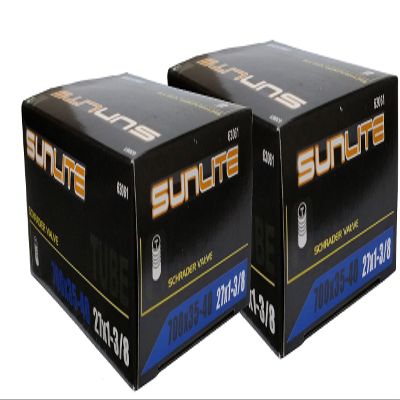 2 Pack Inner Tubes, 700 x 35-40 (27 x 1-3/8) Schrader Valve 32mm, Sunlite
