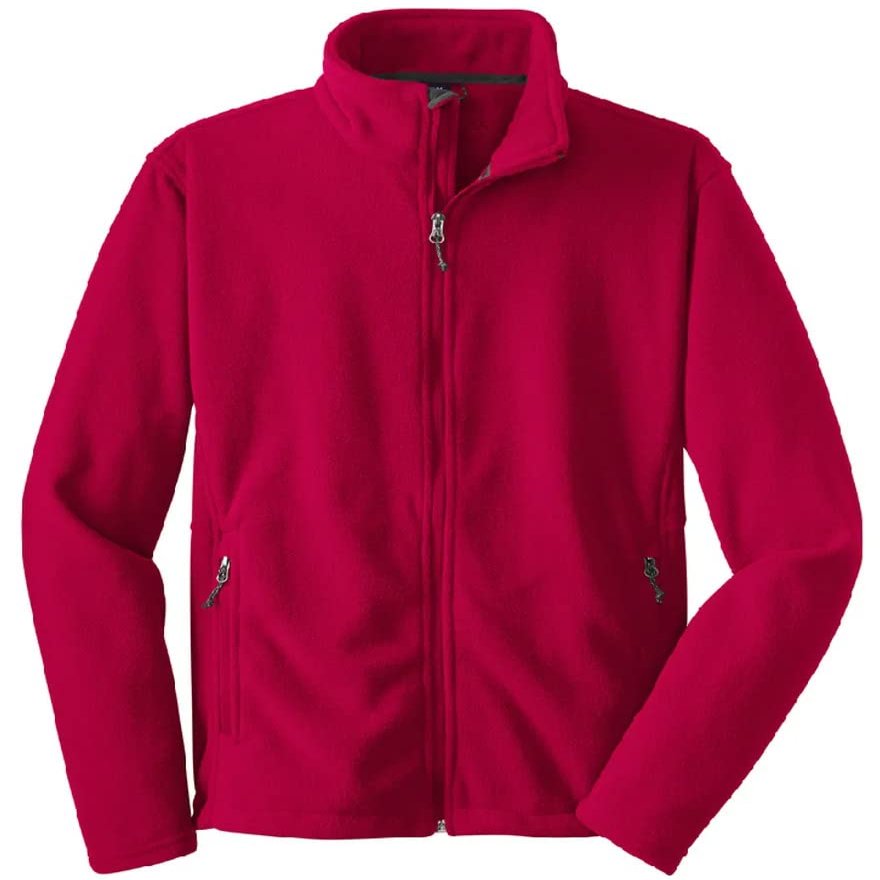 Joe's USA - Youth Soft and Cozy Fleece Jacket-L-True Red
