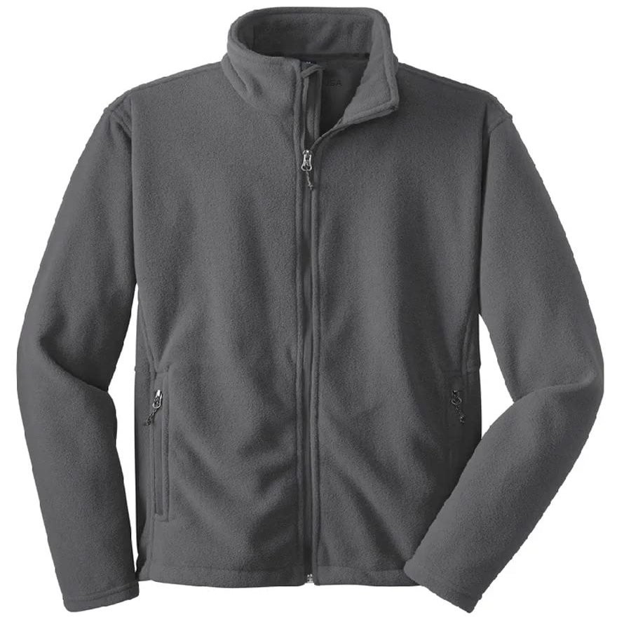 Joe's USA - Youth Soft and Cozy Fleece Jacket-XS-Iron Grey