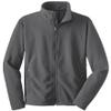 Joe's USA - Youth Soft and Cozy Fleece Jacket-XS-Iron Grey view 1