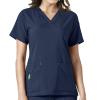Carhartt Scrubs C12110 Women's Force Cross-Flex Modern Fit V-Neck Top - 3X-Large Regular - Navy view 1