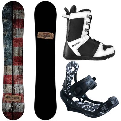 Camp Seven Drifter and APX Men's Complete Snowboard Package New (163 cm Wide, Boot Size 12)