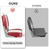 Leader Accessories Deluxe Folding Marine Boat Seat (White/Red) view 4