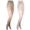 ITA-MED Sheer Pantyhose Compression, Beige/Nude, Petite, 2 Count view 1