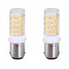 Anyray 2-Pack BA15D Base Dual Contacts LED SMD Marine Boat Bulb Replacement for 1076 1130 1176 1142 Warm White 12-24V DC Light view 1