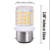 Anyray 2-Pack BA15D Base Dual Contacts LED SMD Marine Boat Bulb Replacement for 1076 1130 1176 1142 Warm White 12-24V DC Light view 2