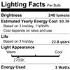 Anyray 2-Pack BA15D Base Dual Contacts LED SMD Marine Boat Bulb Replacement for 1076 1130 1176 1142 Warm White 12-24V DC Light view 3
