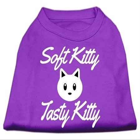 Softy Kitty, Tasty Kitty Design Print Dog Dog Shirt Purple XXXL (20)