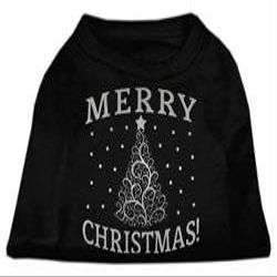 Shimmer Christmas Tree Dog Shirt Black Lg (14)