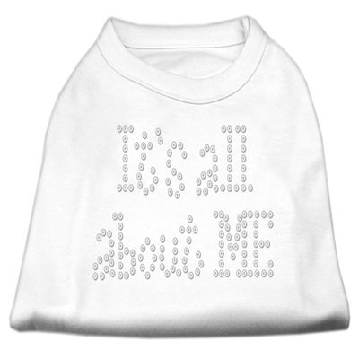 It's All About Me Rhinestone Dog Shirt White L (14)