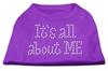 It's All About Me Rhinestone Dog Shirt Purple L (14) view 1