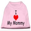 I Love My Mommy Design Print Dog Shirt Pink Med (12) view 1