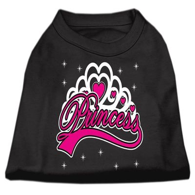 Mirage Pet Products Seasons Greetings Princess Screen Print Shirt Black - Medium - 12