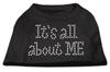 It's All About Me Rhinestone Dog Shirt Black L (14) view 1