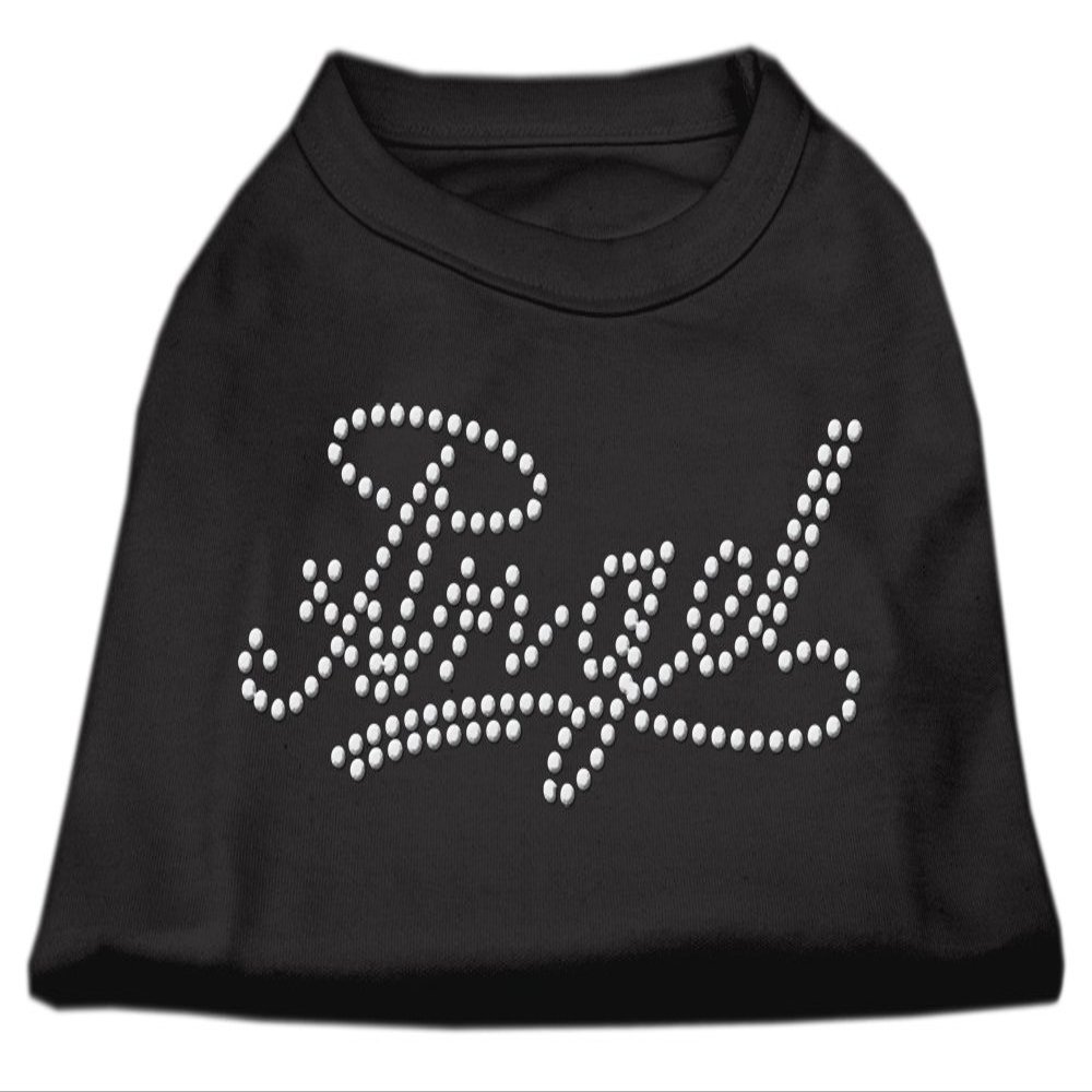 Mirage - Angel Rhinestud Shirt Black Xl (16) "Product Category: Dog Shirts/Rhinestone Shirts - Angel Rhinestud Shirt"