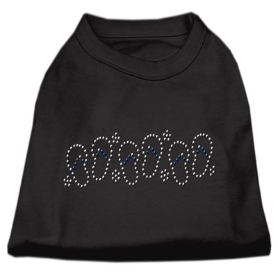 Mirage - Beach Sandals Rhinestone Shirt Black Xl (16) "Product Category: Dog Shirts/Rhinestone Shirts - Beach Sandals Rhinestone Shirt"